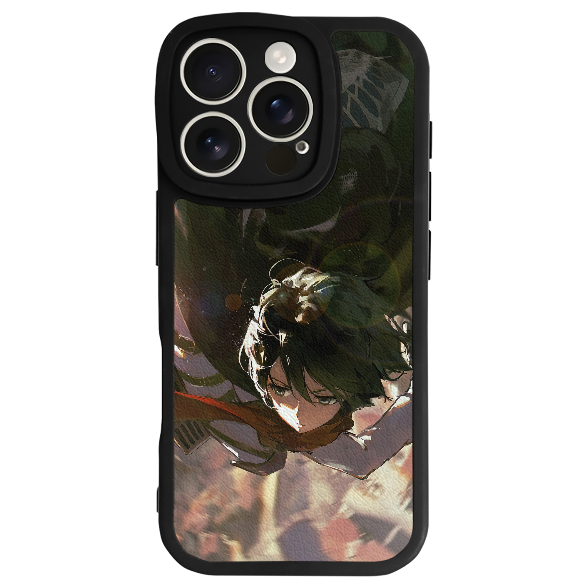 （画像用） 進撃の巨人 Attack on Titan 【iPhone 16シリーズ対応】シリコンスマホケース（レザー調） 材質：シリコン
